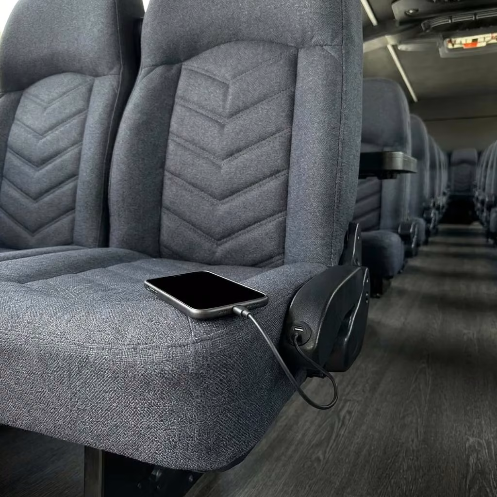 hobart 25 passenger minibus usb charging