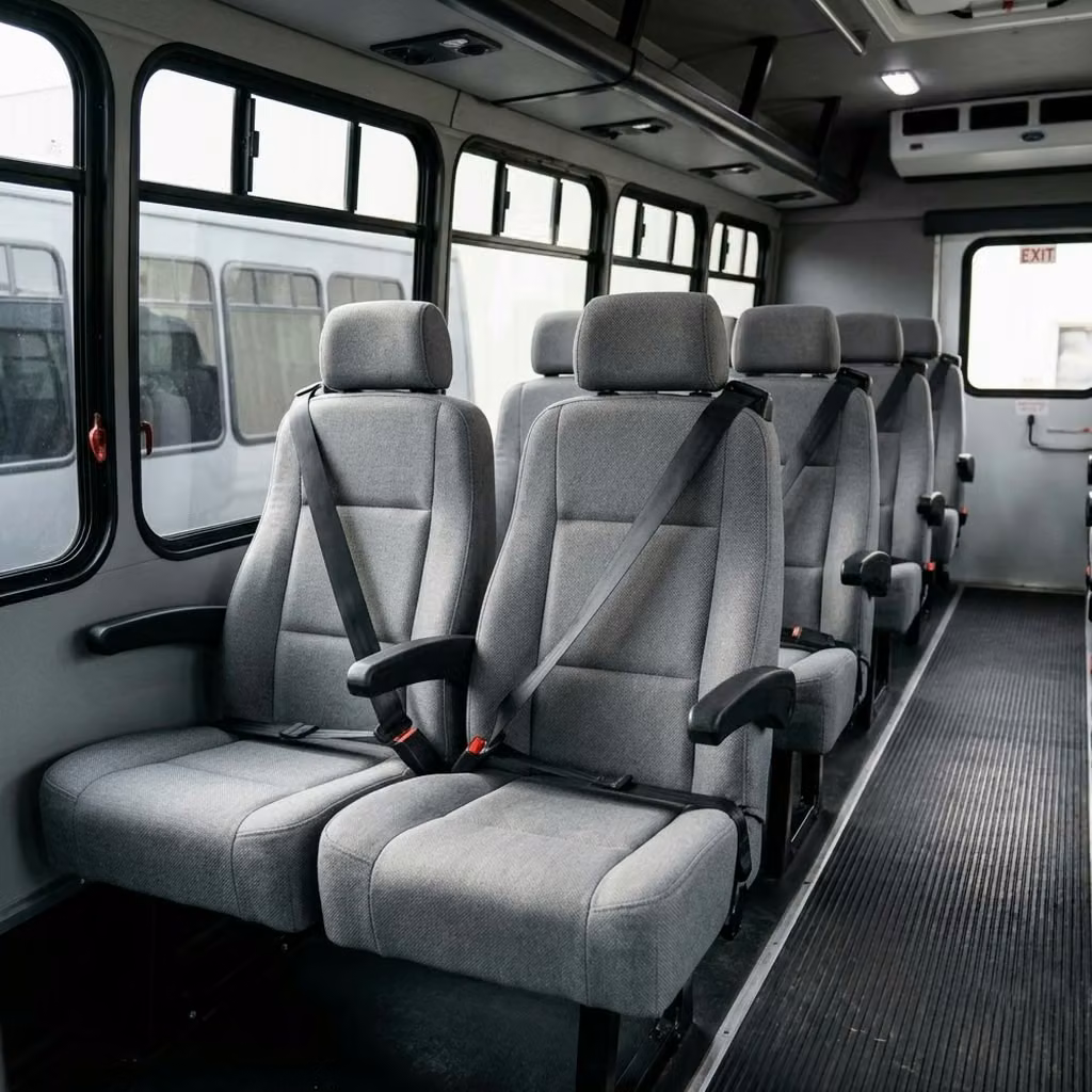 hobart 35 passenger minibus reclining seats