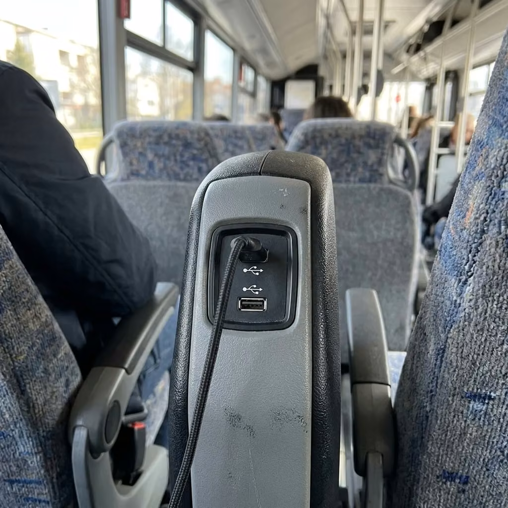 hobart 35 passenger minibus usb charging