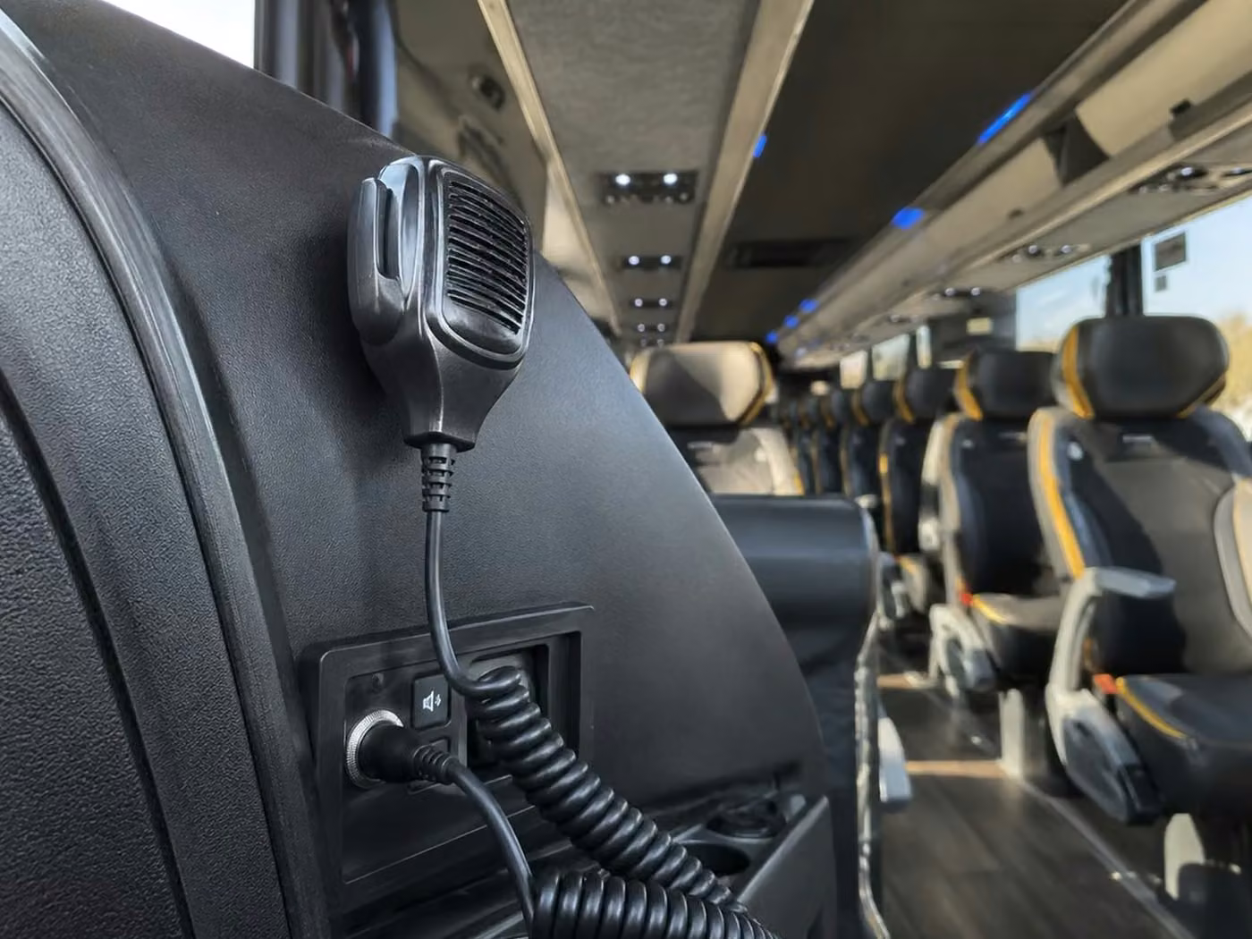 hobart 56 passenger charter bus pa system