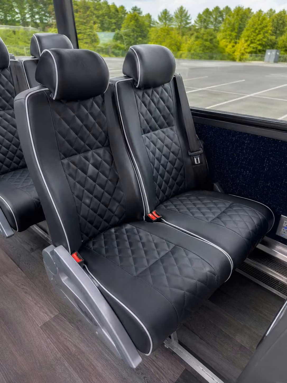 hobart 56 passenger charter bus reclining seats