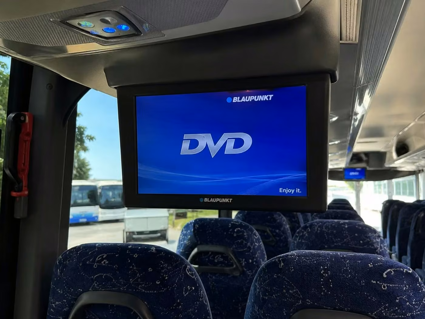 hobart 56 passenger charter bus tvs