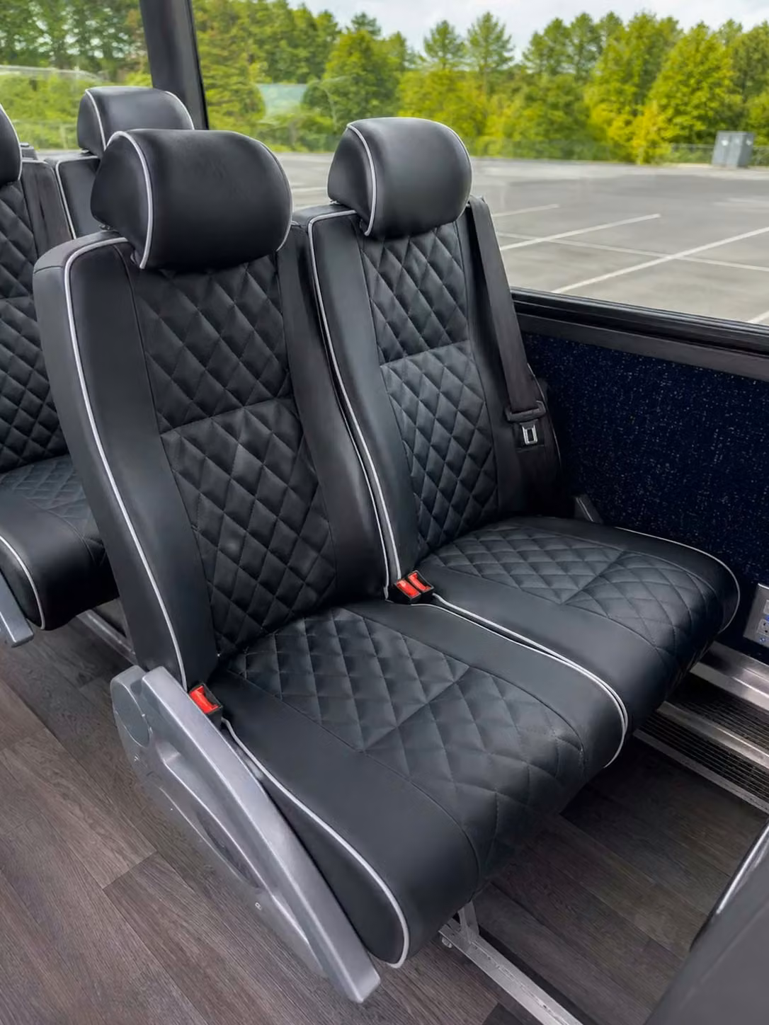 hobart charter bus reclining seats