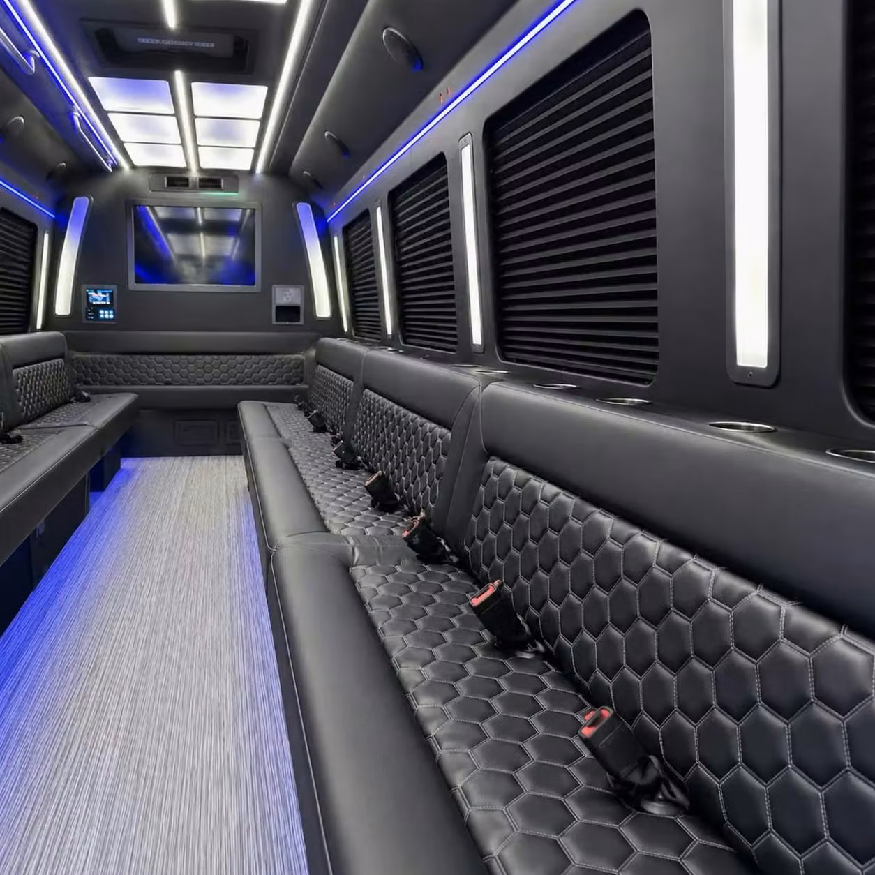 hobart party bus party lighting