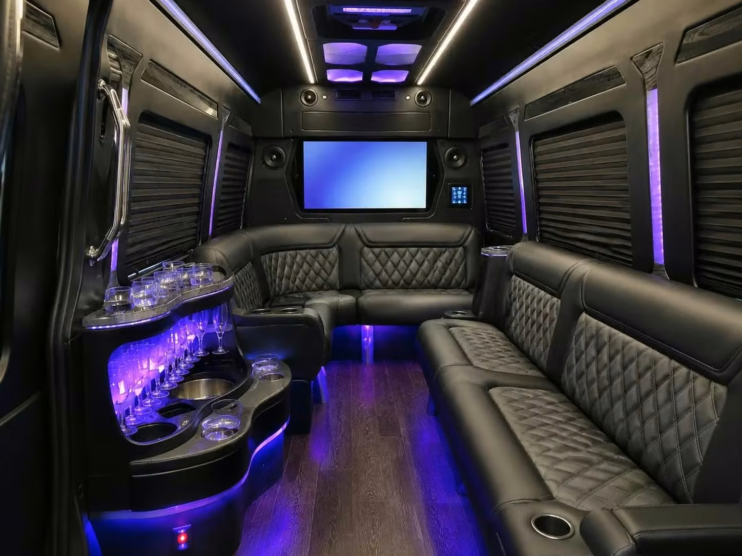 hobart party bus smart tvs