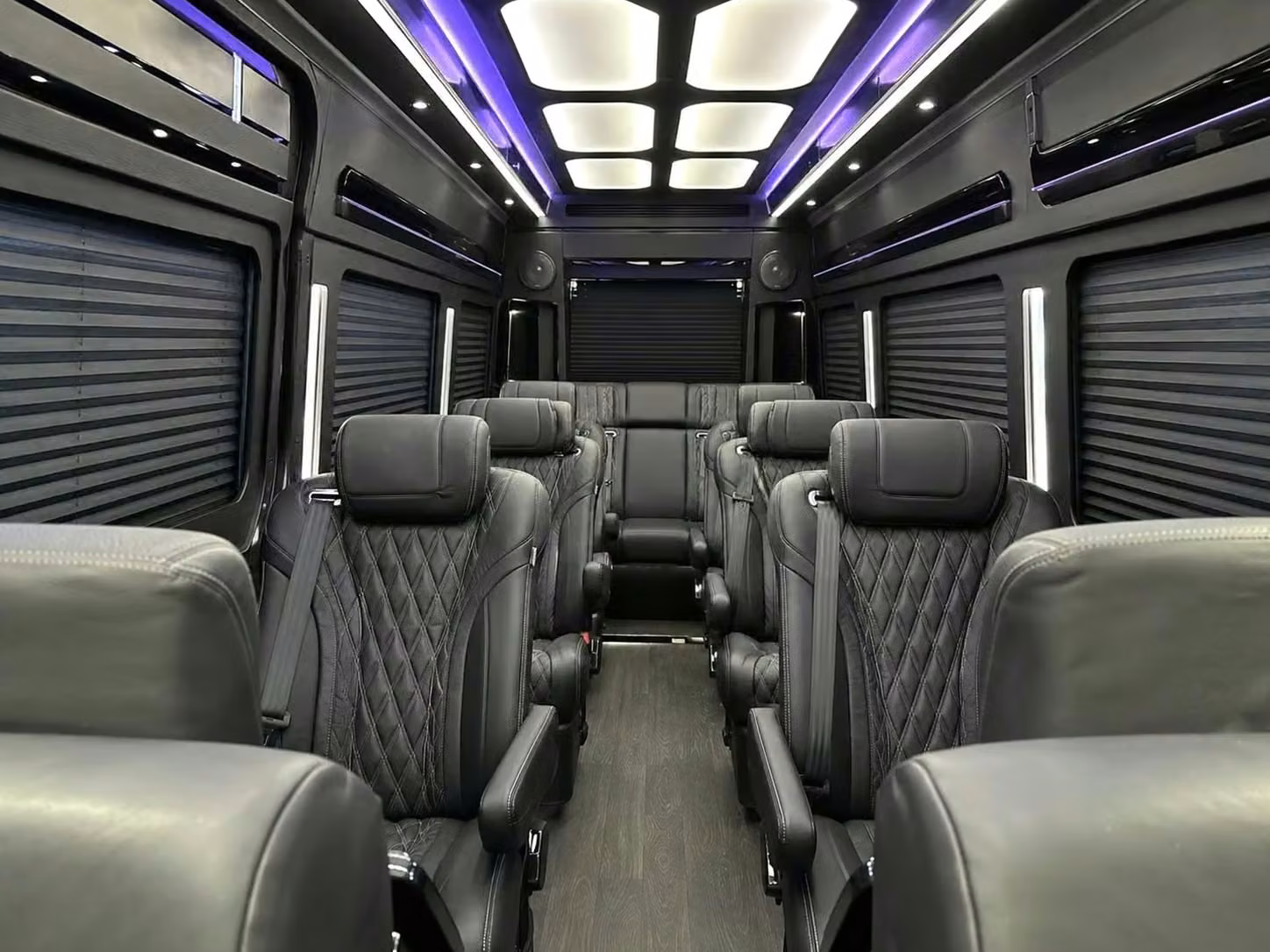 hobart sprinter van rental with driver reclining seats