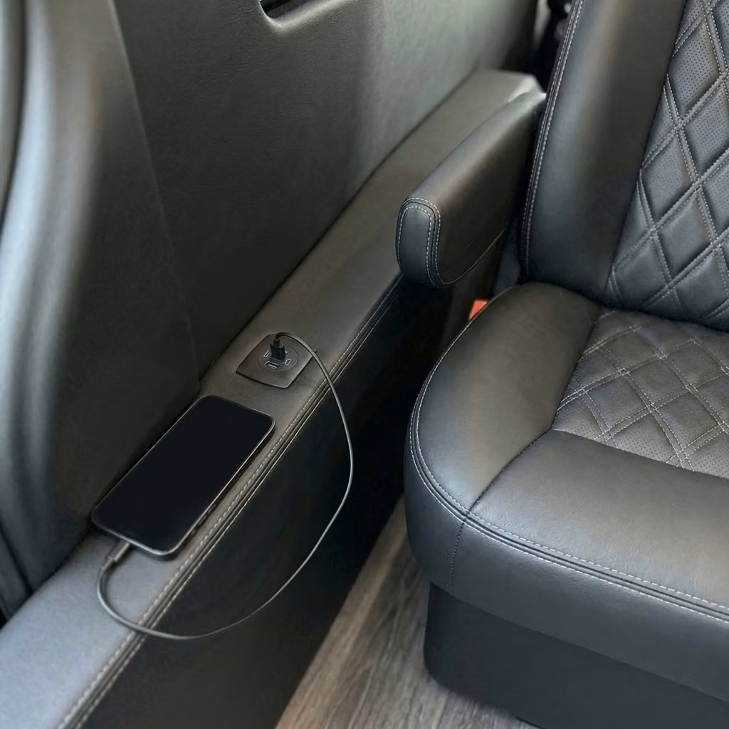 hobart sprinter van rental with driver usb charging