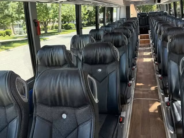 hobart charter bus interior