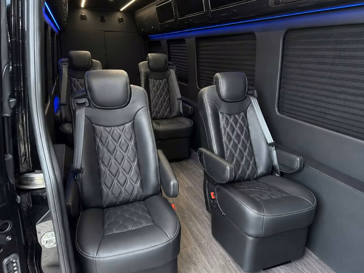 sprinter van with driver inside